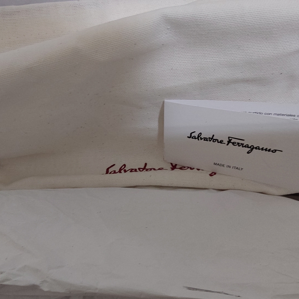 Salvatore Ferragamo Dark Maroon Suede Bow Pumps - Picture 8 of 16